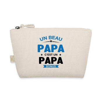 Un Beau Papa C'est un Papa Bonus - Trousse biologique - nature - Devant