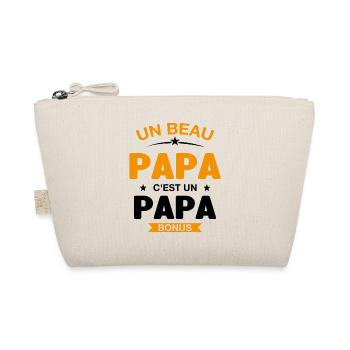 Un Beau Papa C'est un Papa Bonus - Trousse biologique - nature - Devant