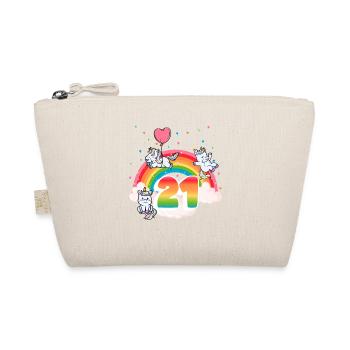 Thème de la licorne arc-en-ciel du 21e anniversaire - Trousse biologique - nature - Devant