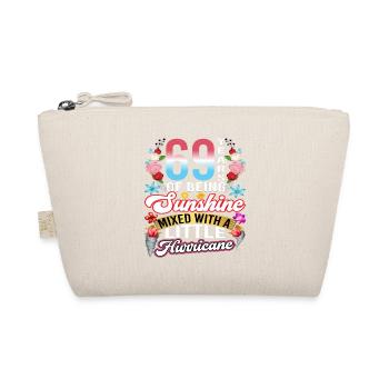 69 years of sunshine mixed with a small - Organic Pouch - nature - Front