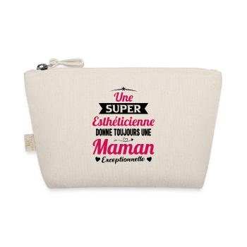 Esthéticienne future maman cadeau annonce mère - Trousse biologique - nature - Devant