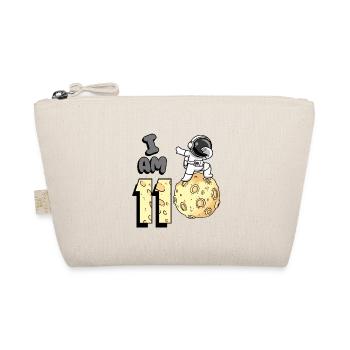 I am 11 Space Astronaut Kid Moon Walker 11. - Organic Pouch - nature - Front