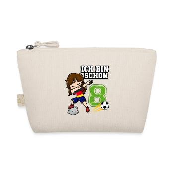 Football Girl J’ai déjà 8 ans - Trousse biologique - nature - Devant