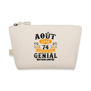 74 Ans Anniversaire Vintage Né(e) en Août 1948 - Trousse biologique - nature - Devant