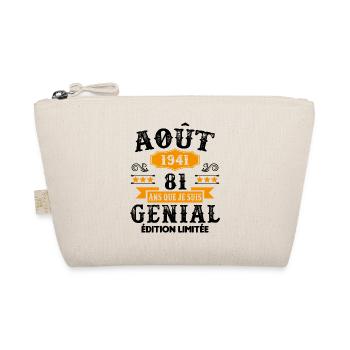 81 Ans Anniversaire Vintage Né(e) en Août 1941 - Trousse biologique - nature - Devant