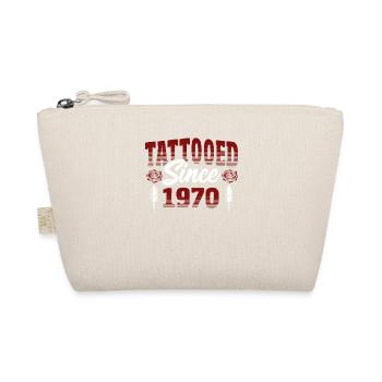 Tätowiert Seit 1970 Rote Rose-thema Tattoo Ink - Bio-Täschchen - Natur - Vorne