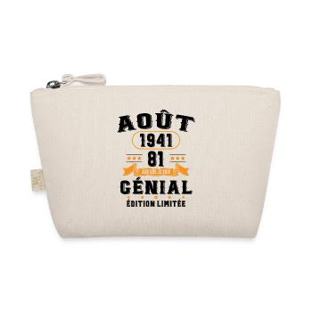 81 Ans Anniversaire Vintage Né(e) en Août 1941 - Trousse biologique - nature - Devant