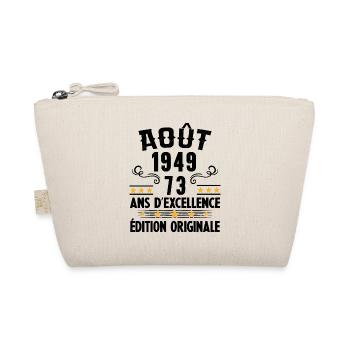 73 Ans Anniversaire Vintage Né(e) en Août 1949 - Trousse biologique - nature - Devant