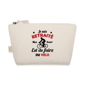 Retraité Mon Boulot Est De Faire Du Vélo Humour - Trousse biologique - nature - Devant