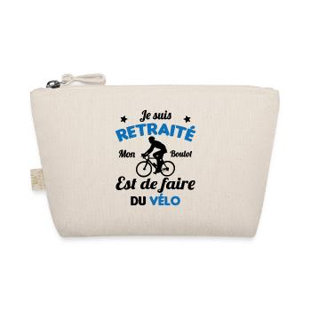 Retraité Mon Boulot Est De Faire Du Vélo Humour - Trousse biologique - nature - Devant