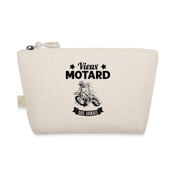 Vieux Motard Que Jamais Humour Cadeau - Trousse biologique - nature - Devant