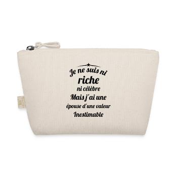 Je ne Suis Ni Riche Ni Célèbre Humour - Trousse biologique - nature - Devant