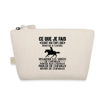 Ce Que Je Fais De Mon Temps Libre Équitation - Trousse biologique - nature - Devant