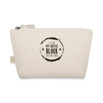 I Like My Coffee Black Like My Soul Funny Coffee - Organic Pouch - nature - Front