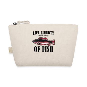 Life Liberty & The Pursuit Of Fish USA Angeln - Bio-Täschchen - Natur - Vorne
