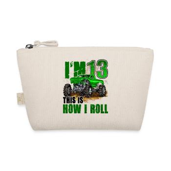 13e anniversaire Monster Truck pour garçons et filles 13 - Trousse biologique - nature - Devant