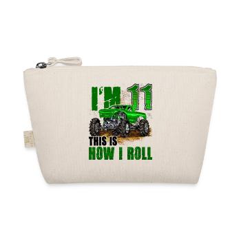 11e anniversaire Monster Truck pour garçons et filles 11 - Trousse biologique - nature - Devant