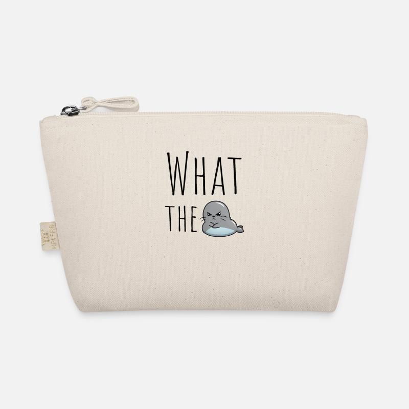 What the Seal WTF humor seal wadding Organic Pouch