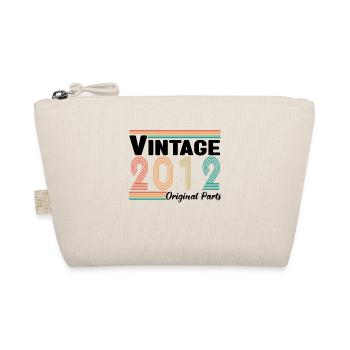 Vintage 2012 Originalteile Geburtstagsgeschenk - Bio-Täschchen - Natur - Vorne