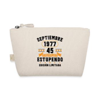 45 Ans Anniversaire Vintage Né(e) Septembre 1977 - Trousse biologique - nature - Devant