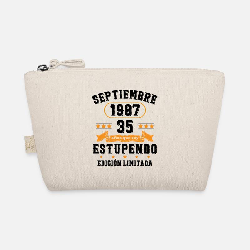 35 Ans Anniversaire Vintage Né(e) Septembre 1987 Trousse biologique