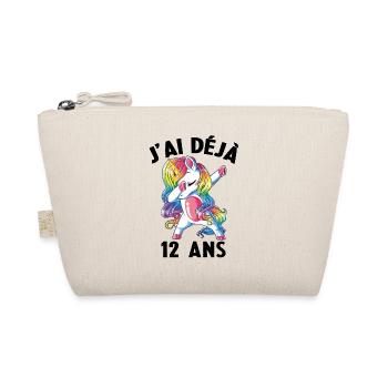 J'ai Déja 12 Ans Cadeau Anniversaire Fille Licorne - Trousse biologique - nature - Devant