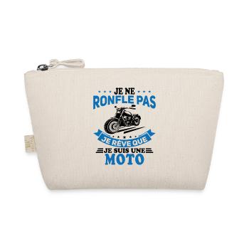 Je Ne Ronfle Pas Je Rêve Que Je Suis Une Moto - Trousse biologique - nature - Devant