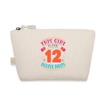 This Girl Is Now 12 | Cupcake Themed - Organic Pouch - nature - Front