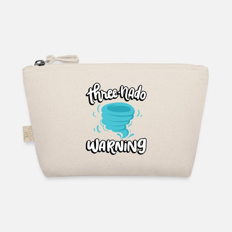 Three-cyclone warning 3rd birthday | Tornado Organic Pouch