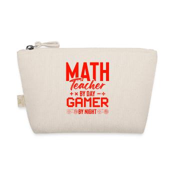 mathe lehrer und gamer - Bio-Täschchen - Natur - Vorne