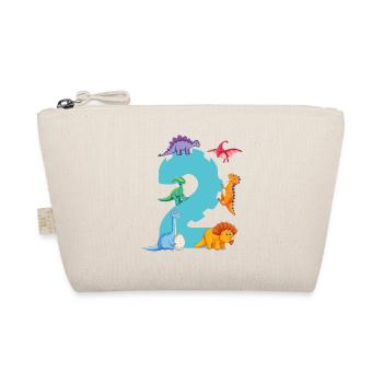 2nd birthday | Dinosaur Birthday Shirt | - Organic Pouch - nature - Front