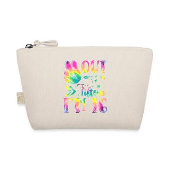 Peace Out Fifteen I'm 16 | Tie Dye Themed - Organic Pouch - nature - Front