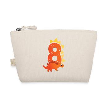 8e anniversaire | Anniversaire dinosaure | - Trousse biologique - nature - Devant