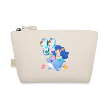 11th Birthday | Mermaid Birthday | - Organic Pouch - nature - Front