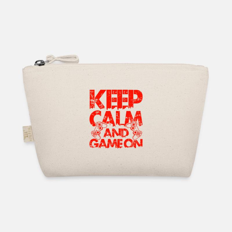 keep calm gamer Bio-Täschchen