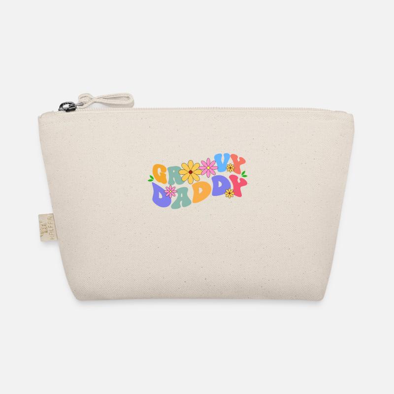Groovy Daddy Bloom Floral Theme Colorful Leisure Organic Pouch