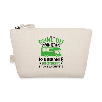 La Reine Du Camping Campeuse Cadeau Campeur Femme - Trousse biologique - nature - Devant