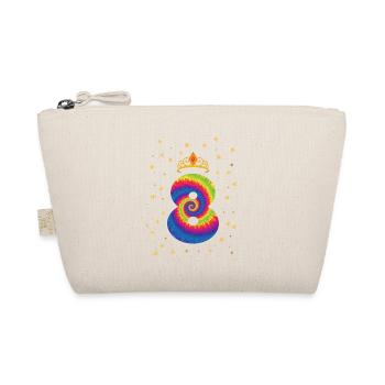 8th birthday Krone | Tie Dye Themed Birthday | - Organic Pouch - nature - Front