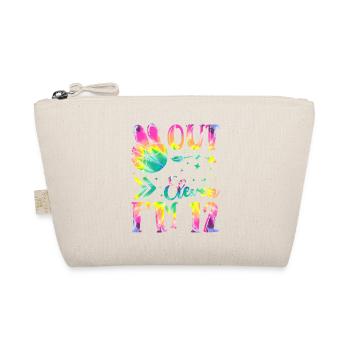 Peace Out Eleven I'm 12 | Tie Dye Themed - Organic Pouch - nature - Front
