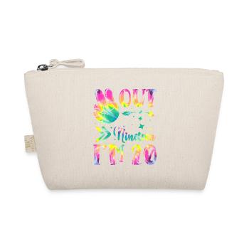Peace Out Nineteen I'm 20 | Tie Dye Themed - Organic Pouch - nature - Front