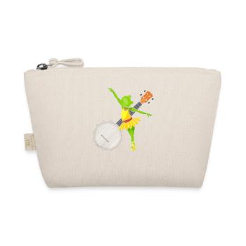 Ballet Dancing Frog Banjo Bluegrass Music - Organic Pouch - nature - Front