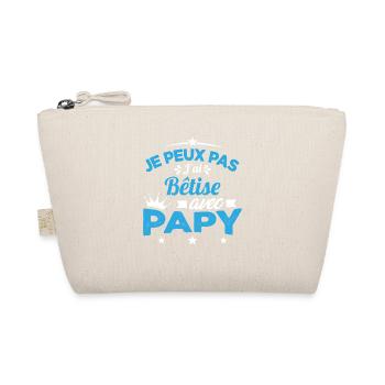 Je peux pas J'ai Bêtise Avec Papy Cadeau - Trousse biologique - nature - Devant