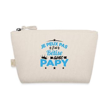 Je peux pas J'ai Bêtise Avec Papy Cadeau - Trousse biologique - nature - Devant