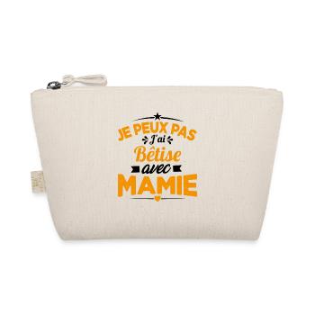Je peux pas j'ai bêtise avec mamie Cadeau - Trousse biologique - nature - Devant
