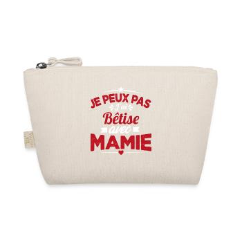 Je peux pas j'ai bêtise avec mamie Cadeau - Trousse biologique - nature - Devant