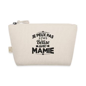 Je peux pas j'ai bêtise avec mamie Cadeau - Trousse biologique - nature - Devant
