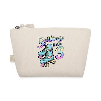 Rouler en 3 patins à roulettes patins 3e anniversaire - Trousse biologique - nature - Devant