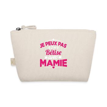Je peux pas j'ai bêtise avec mamie Cadeau - Trousse biologique - nature - Devant