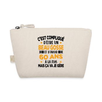 Beau gosse et d'avoir 60 ans Cadeau d'anniversaire - Trousse biologique - nature - Devant