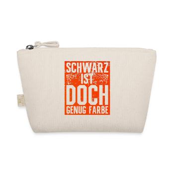 Schwarz Ist Doch Genug Farbe Halloween Holiday - Bio-Täschchen - Natur - Vorne